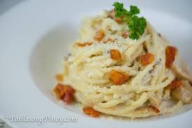 Pinoy Style Carbonara Carbonara Recipe White Sauce Recipes Recipes