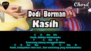 Chord Kunci Gitar Kasih Dodi Borman Dari Nada Dasar C Major Youtube
