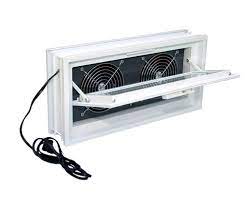 Window fans and box fans work to keep you cool in different ways. Redi2set Fresh Air Vents Are Manufactured In Many Sizes To Fit Any Size Glass Block Window Dryer Bathroom Ventilation Basement Ventilation Glass Block Windows