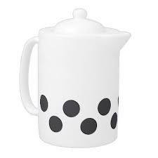 Black And White Checkered Teapot Checkered Darkgrey Dots Teapot Black And White Gifts Unique Special B W Style With Images Tea Pots White Gifts Unique Gifts