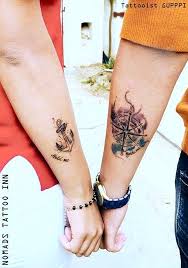 See more ideas about anchor tattoos, tattoos, couple tattoos. Anchor And Compass Tattoo Couple