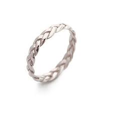 Simply vera vera wang 14k gold 1/4 carat t.w. Amazon Com Handmade Wide Braided Ring Unique Wedding Band Woman White Gold Rings For Women Twisted Ring Band Handmade Products