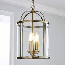 Hurricane 3 Light Pendant Antique Brass Ceiling Fitting Brass Ceiling Light 3 Light Pendant Lantern Ceiling Lights