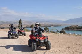 After being collected at your hotel or riad in marrakech, you'll be driven to the barren mountainous scenery of the high atlas mountains, one of the most charming areas of morocco. Marrakech Activities Quad Biking Air Balloon Camel Rides