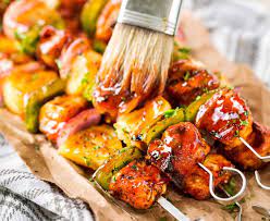 How long to cook chicken kabobs on propane grill. Grilled Bbq Chicken Kabobs Perfect For Summer The Chunky Chef