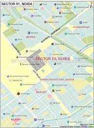 Satellite map of noida hybrid map of noida. Sector 51 Noida Map