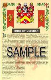 Crest badges are commonly called clan crests, but this is a misnomer; Duncan Scottish Coat Of Arms Family Crest Armorial Gift 8 5x11