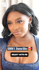 @simonebiles takes us behind the scenes of her ESPYs look 👗 @athleta ,  #simonebiles #grwm #dress