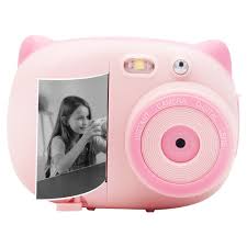 Amkov Cd P02 Digital Kids Instant Print Camera Pink