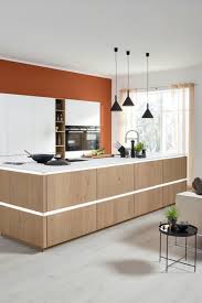 Cuisine Blanche Et Bois Ilot Central Cuisine Blanche Et Bois Cuisine Scandinave Cuisine Blanche