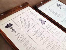 Art Of The Menu Mason S Menu Branding Idee
