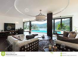 Le gris perle est une couleur très chic et très prisée actuellement. Interieur Salon De Luxe Photo Stock Image Du Interieurs 55457272