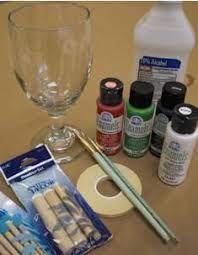 How To Paint Glass Plaid Painting Glassware Painted Wine Glasses Wine Glass Crafts