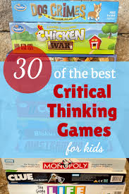 Kids are open and willing to learn new fundamental skills as long as they are taught in a fun and entertaining manner. The Best Critical Thinking Games For Your Homeschool