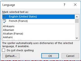 Remove French From Mark Selected Text Language Options Microsoft Community