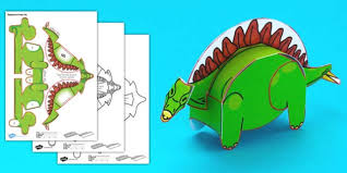 Check spelling or type a new query. Simple 3d Printable Paper Stegosaurus Dinosaur Activity