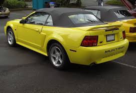 Black And Yellow Mustang Gt Zinc Yellow 2000 Mustang Gt Spring Feature Convertible Mustang Mustang Gt Yellow Mustang