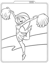 Kim Possible Cheerleader Coloring Pictures Disney Coloring Pages Descendants Coloring Pages Coloring Pages For Girls