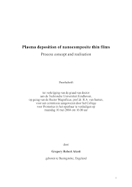 Plasma deposition of nanocomposite thin films