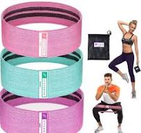 Exercise Loop Bands – 3pcs Resistance Booty Bands for Glutes, Legs, Abs –  Premium Elastic Latex Bands with Cotton Cover – Heavy-Duty Material with ...