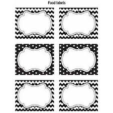 These labels are designed by some wonderful artists, some very well known on the internet. Free Black White Printable Labels Labels Printables Free Printable Label Templates Candy Buffet Labels
