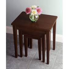 With a wooden build, it will give your room aesthetic allure by including a touch. Winsome Wood Coffee End Tables Sears
