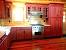 Deep Red Red Kitchen Cabinets