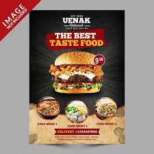 Burger Flyer Template Restaurant Flyer Food Tasting Flyer