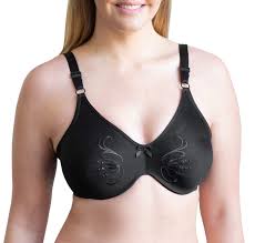 Cortland Intimates Style 7117 Full Figure Seamless Underwire Minimizer Bra Black