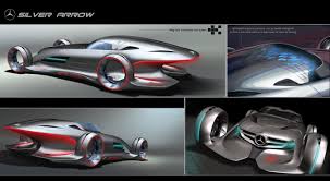 Mercedes Silver Arrow 2011 La Auto Show Design Challenge Mercedes Car Design Sketch Mercedes Benz