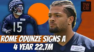 CHicago Bears Breaking News ! | WR Rome Odunze Signs four-year, $22.7M  Rookie COntract