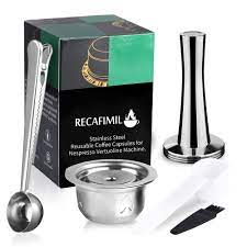 4.7 out of 5 stars with 118 ratings. 80 150 230ml Reusable Coffee Capsules For Nespresso Vertuoline Coffee Machine Stainless Steel Refillable Crema Maker Milk Pod Coffee Filters Aliexpress