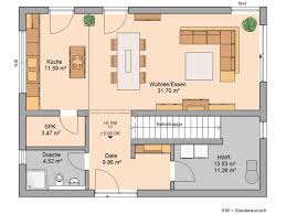 Wohnzimmer Esszimmer Kuche Grundriss Haus Grundriss Grundriss Einfamilienhaus Doppelhaus Grundriss