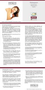 Und der wahre komfort des schlafkomforts. Fey Co Elegance Mdi 85 Kaltschaum Matratze