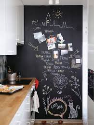 Peinture Ardoise 12 Idees Deco Tableau Noir Mural Ardoise Cuisine Mur En Tableau Noir