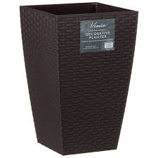 Find where to buy outdoor pots & planters and get inspired with our curated ideas for outdoor pots & planters to find the perfect item for every room in your home. Brown Rattan Effect Decorative Planter 45cm Garden B M