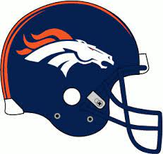 Denver Broncos Helmet Logo 1997 Navy Helmet White Bronco Logo With Orange Stripes Navy Facemask Denver Broncos Helmet Broncos Helmet Denver Broncos Logo