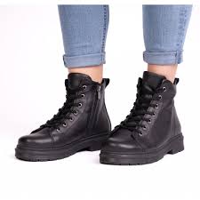 Dámské černé kožené workery Looke JESSICA