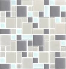 American Bath Factory 12" x 12" Mosaic Glass Tiles Del Mar / 1 Tile