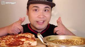 Thánh Ăn Hàn Quốc Mới Nhất || Mukbang Ăn Mỳ Cay Kèm Kim Chi Cải Thảo Cay  Chảy Nước Mắt
