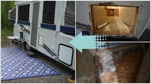 Replacing bedding on a budget is easier than most may think. It S Worse Than We Thought Pop Up Camper Storage Box Water Damage Repair 2008 Jayco Select 12hw Youtube