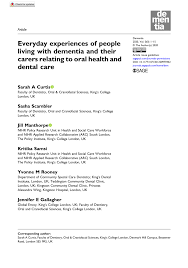 What are the steps along the way? Pdf Everyday Experiences Of People Living With Dementia And Their Carers Relating To Oral Health And Dental Care