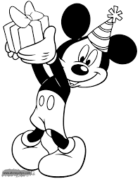 Mickey mouse birthday coloring pages are a fun way for kids of all ages to develop creativity, focus, motor skills and color recognition. Mickey Mouse Birthday Coloring Pages Disneyclips Com