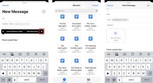 Tap the forward icon and insert video. How To Add An Attachment To An Email On Your Iphone Hellotech How