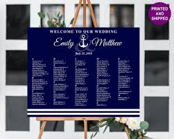 Nautical Wedding Seating Chart Sign Navy Seating Chart Board Anchor Seating Chart Guest Seating Plan Seating Chart Coastal Wedding Idea