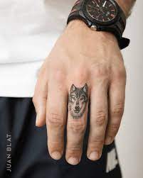 Wolf Finger Tattoo Design By Juan Blat Tatuajes Tattoodesign Finger Tattoo Designs Men Finger Tattoos Wolf Tattoo Meaning