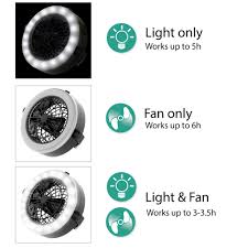 Shop 2 In 1 Camping Lantern With Ceiling Fan Portable Tent Light With 12 Bright Led Lights By Wakeman Outdoors Overstock 17772868