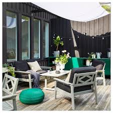 Choose from single and nests of coffee table sets in lots of styles, colours and materials. Bondholmen Grey Stained Coffee Table Outdoor 111x60 Cm Ikea