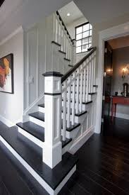 Black And White Stair Railing Pin By Genuine Littles On Entryway Ideas Stairway Design Traditional Staircase White Staircase