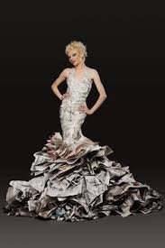 Chicago Paper Dress Artist Newspaper Dress Highfashion Newspaper Dress High Crazy Dresses Recycled Dress Newspaper Dress
